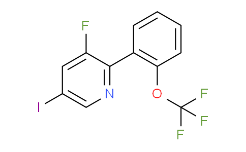 AM79631 | 1261574-36-0 | 3-Fluoro-5-iodo-2-(2-(trifluoromethoxy)phenyl)pyridine