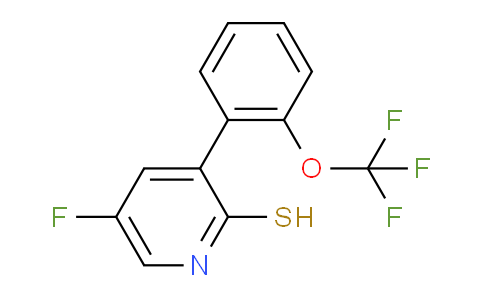 AM79640 | 1261864-35-0 | 5-Fluoro-2-mercapto-3-(2-(trifluoromethoxy)phenyl)pyridine