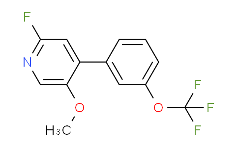 2-Fluoro-5-methoxy-4-(3-(trifluoromethoxy)phenyl)pyridine