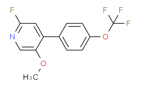 2-Fluoro-5-methoxy-4-(4-(trifluoromethoxy)phenyl)pyridine