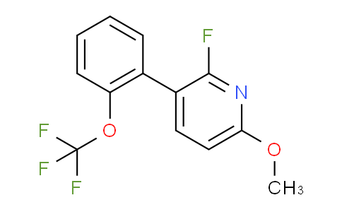 2-Fluoro-6-methoxy-3-(2-(trifluoromethoxy)phenyl)pyridine