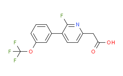2-Fluoro-3-(3-(trifluoromethoxy)phenyl)pyridine-6-acetic acid