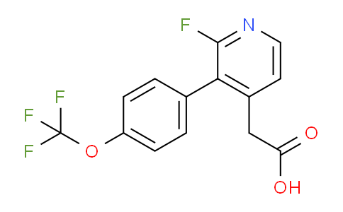 2-Fluoro-3-(4-(trifluoromethoxy)phenyl)pyridine-4-acetic acid