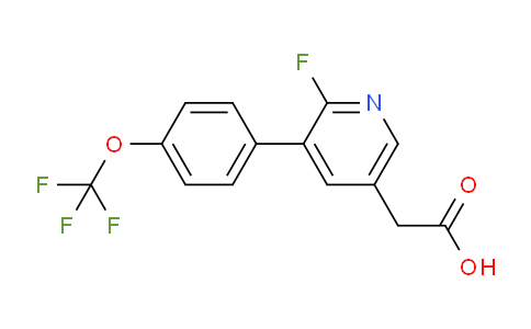 2-Fluoro-3-(4-(trifluoromethoxy)phenyl)pyridine-5-acetic acid
