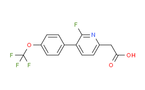 2-Fluoro-3-(4-(trifluoromethoxy)phenyl)pyridine-6-acetic acid