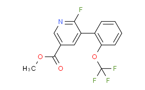 Methyl 6-fluoro-5-(2-(trifluoromethoxy)phenyl)nicotinate