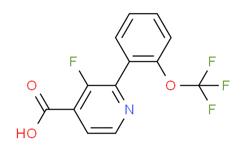 3-Fluoro-2-(2-(trifluoromethoxy)phenyl)isonicotinic acid