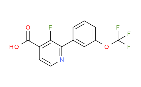 3-Fluoro-2-(3-(trifluoromethoxy)phenyl)isonicotinic acid