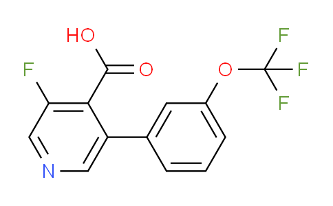 3-Fluoro-5-(3-(trifluoromethoxy)phenyl)isonicotinic acid