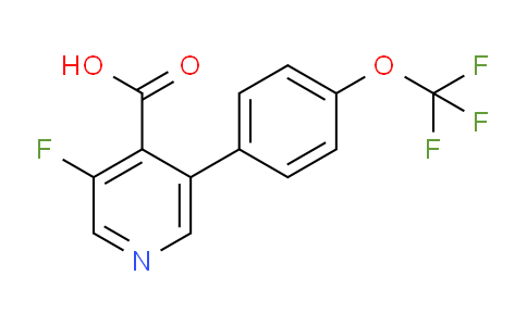 3-Fluoro-5-(4-(trifluoromethoxy)phenyl)isonicotinic acid