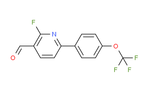 2-Fluoro-6-(4-(trifluoromethoxy)phenyl)nicotinaldehyde