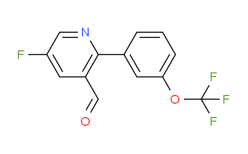 5-Fluoro-2-(3-(trifluoromethoxy)phenyl)nicotinaldehyde