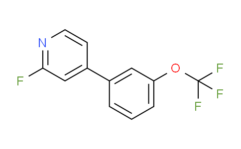 2-Fluoro-4-(3-(trifluoromethoxy)phenyl)pyridine