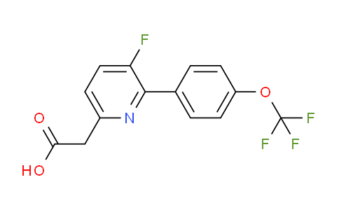 3-Fluoro-2-(4-(trifluoromethoxy)phenyl)pyridine-6-acetic acid