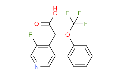 3-Fluoro-5-(2-(trifluoromethoxy)phenyl)pyridine-4-acetic acid