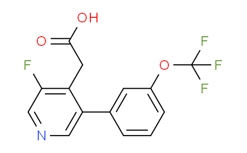 3-Fluoro-5-(3-(trifluoromethoxy)phenyl)pyridine-4-acetic acid