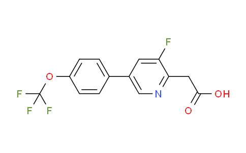 3-Fluoro-5-(4-(trifluoromethoxy)phenyl)pyridine-2-acetic acid