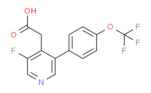 3-Fluoro-5-(4-(trifluoromethoxy)phenyl)pyridine-4-acetic acid