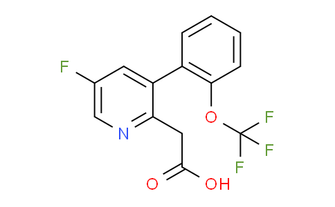5-Fluoro-3-(2-(trifluoromethoxy)phenyl)pyridine-2-acetic acid