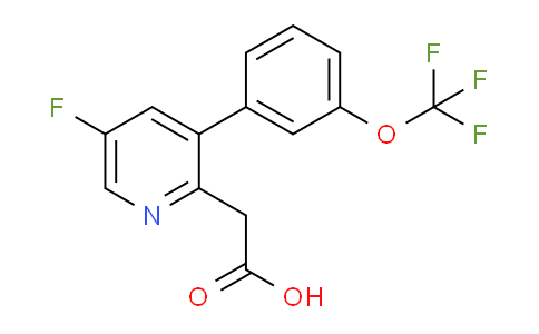 5-Fluoro-3-(3-(trifluoromethoxy)phenyl)pyridine-2-acetic acid
