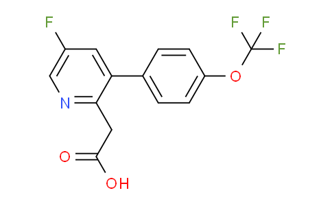 5-Fluoro-3-(4-(trifluoromethoxy)phenyl)pyridine-2-acetic acid
