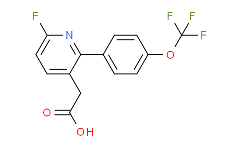6-Fluoro-2-(4-(trifluoromethoxy)phenyl)pyridine-3-acetic acid