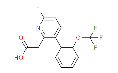 6-Fluoro-3-(2-(trifluoromethoxy)phenyl)pyridine-2-acetic acid