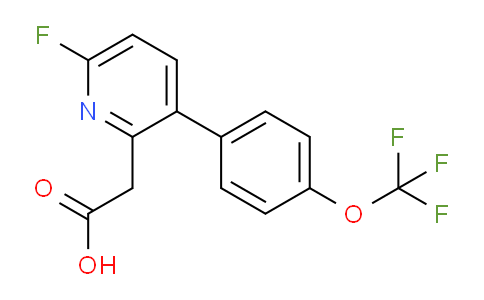 6-Fluoro-3-(4-(trifluoromethoxy)phenyl)pyridine-2-acetic acid
