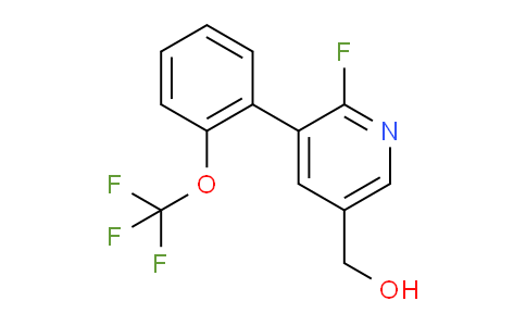2-Fluoro-3-(2-(trifluoromethoxy)phenyl)pyridine-5-methanol