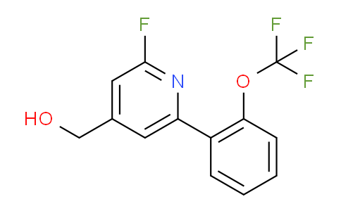2-Fluoro-6-(2-(trifluoromethoxy)phenyl)pyridine-4-methanol