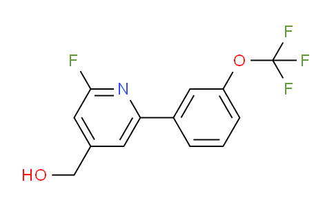 2-Fluoro-6-(3-(trifluoromethoxy)phenyl)pyridine-4-methanol