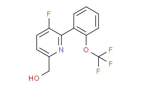 3-Fluoro-2-(2-(trifluoromethoxy)phenyl)pyridine-6-methanol