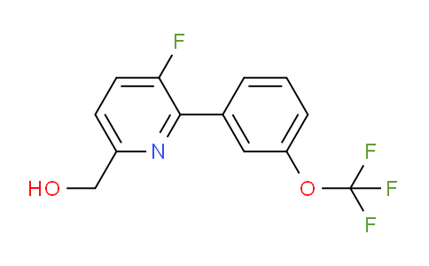 3-Fluoro-2-(3-(trifluoromethoxy)phenyl)pyridine-6-methanol