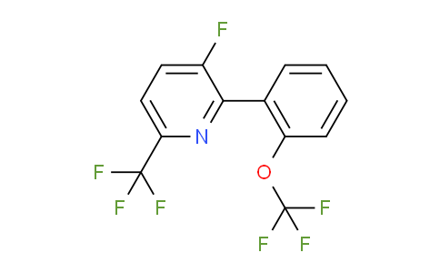 3-Fluoro-2-(2-(trifluoromethoxy)phenyl)-6-(trifluoromethyl)pyridine