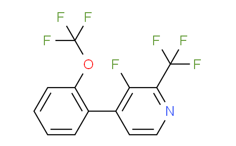 3-Fluoro-4-(2-(trifluoromethoxy)phenyl)-2-(trifluoromethyl)pyridine