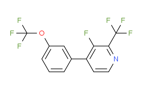 3-Fluoro-4-(3-(trifluoromethoxy)phenyl)-2-(trifluoromethyl)pyridine