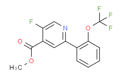 AM80066 | 1261855-15-5 | Methyl 5-fluoro-2-(2-(trifluoromethoxy)phenyl)isonicotinate
