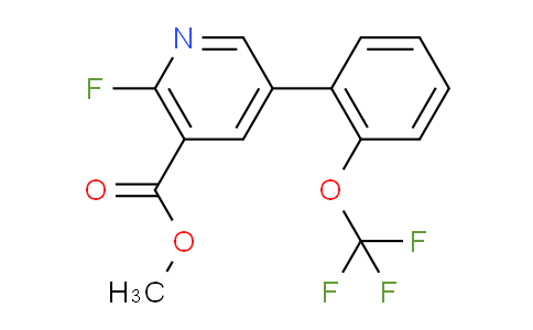 Methyl 2-fluoro-5-(2-(trifluoromethoxy)phenyl)nicotinate