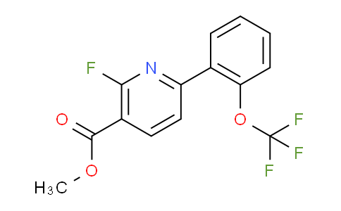 Methyl 2-fluoro-6-(2-(trifluoromethoxy)phenyl)nicotinate