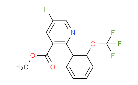 AM80075 | 1261621-83-3 | Methyl 5-fluoro-2-(2-(trifluoromethoxy)phenyl)nicotinate