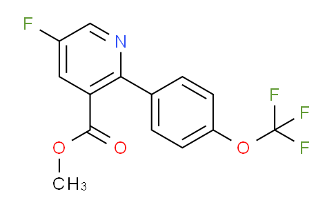 AM80077 | 1261881-14-4 | Methyl 5-fluoro-2-(4-(trifluoromethoxy)phenyl)nicotinate
