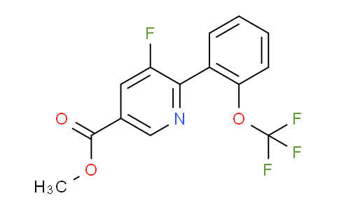 Methyl 5-fluoro-6-(2-(trifluoromethoxy)phenyl)nicotinate