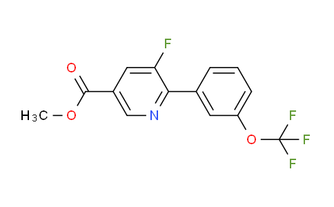 AM80079 | 1261663-54-0 | Methyl 5-fluoro-6-(3-(trifluoromethoxy)phenyl)nicotinate