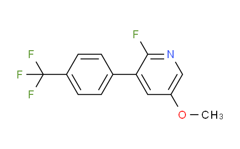 2-Fluoro-5-methoxy-3-(4-(trifluoromethyl)phenyl)pyridine