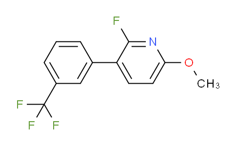 2-Fluoro-6-methoxy-3-(3-(trifluoromethyl)phenyl)pyridine