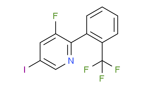 3-Fluoro-5-iodo-2-(2-(trifluoromethyl)phenyl)pyridine