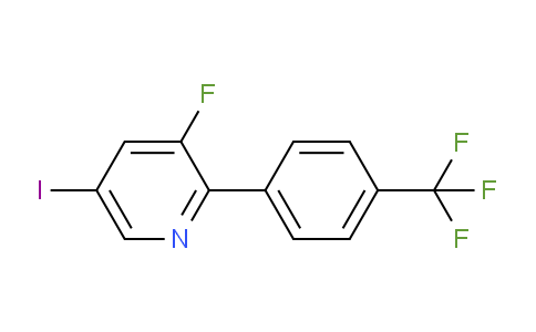 3-Fluoro-5-iodo-2-(4-(trifluoromethyl)phenyl)pyridine
