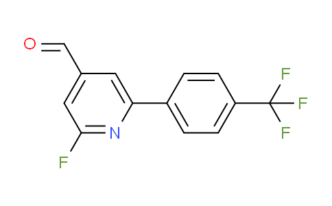 2-Fluoro-6-(4-(trifluoromethyl)phenyl)isonicotinaldehyde
