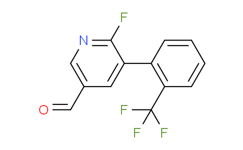 6-Fluoro-5-(2-(trifluoromethyl)phenyl)nicotinaldehyde