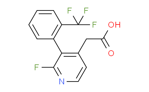 2-Fluoro-3-(2-(trifluoromethyl)phenyl)pyridine-4-acetic acid